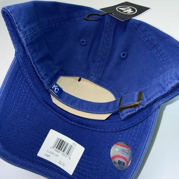 NWT Kansas City Royals '47 Brand Clean Up Hat - Royal Blue Adjustable - Picture 2 of 2